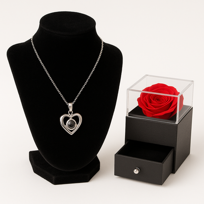 Coffret Amoria Romance – Rose & Collier